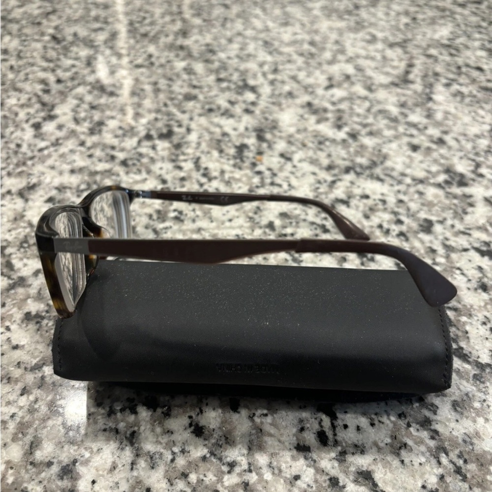Ray-Ban Eyeglasses Frames Rectangle Tortoise Style - image 2